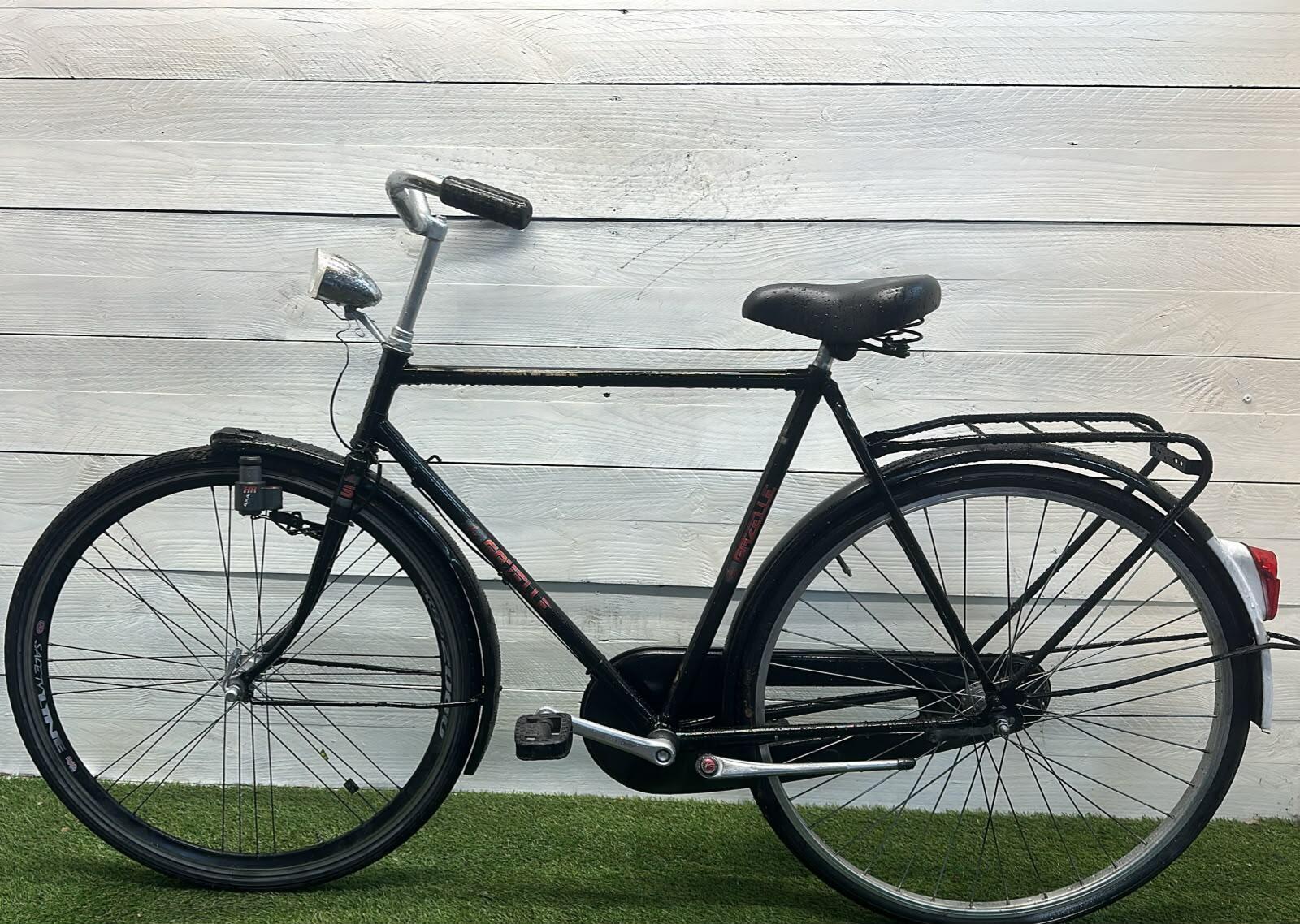 Gazelle stadsfiets (pre-owned), zwart - 28", met verlichting en standaard. 2/3