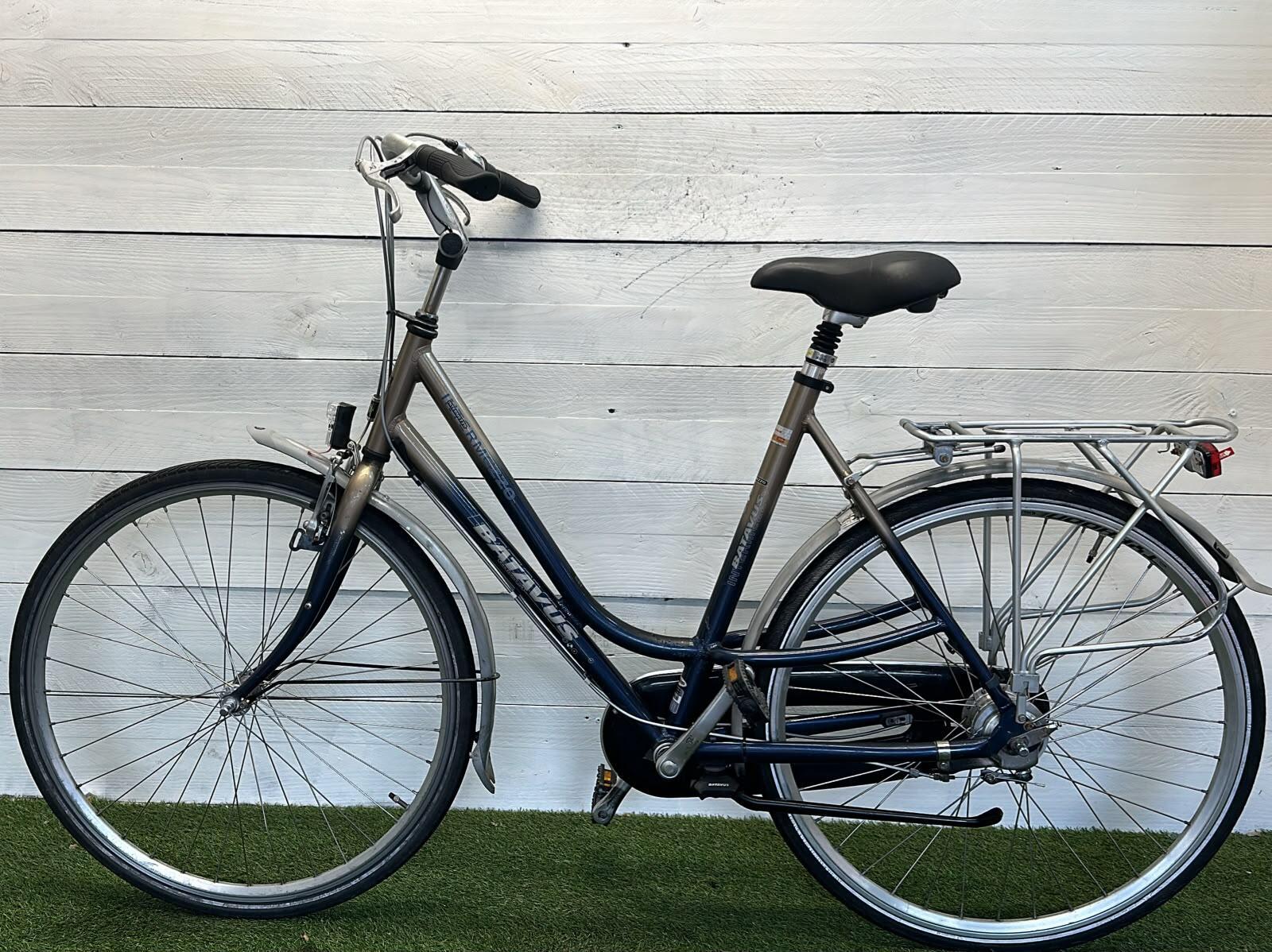 Batavus stadsfiets, blauw, 28" - tweedehands 2/3