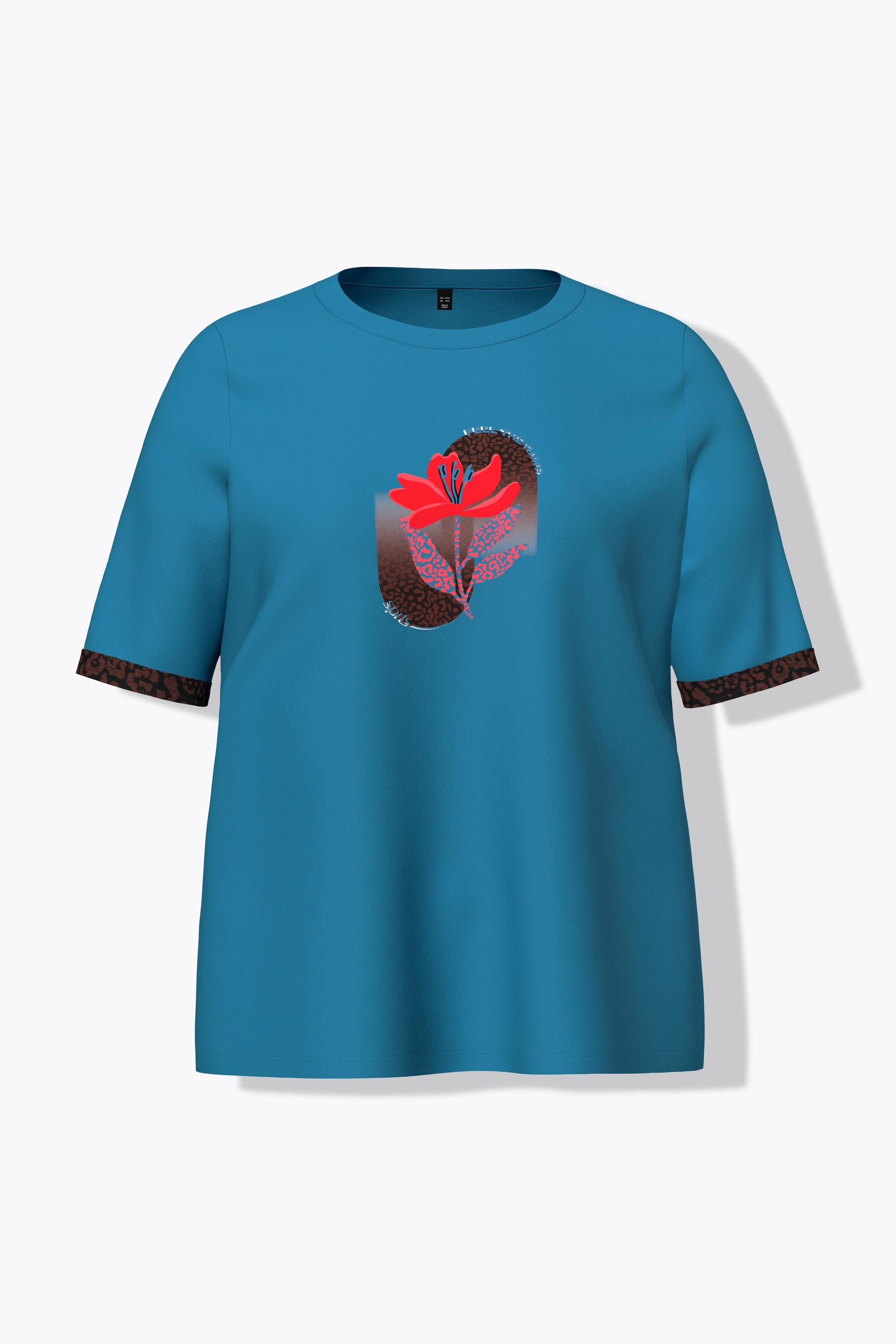 Dames Functioneel shirt motiefprint klassiek model ronde hals korte mouw 7/7