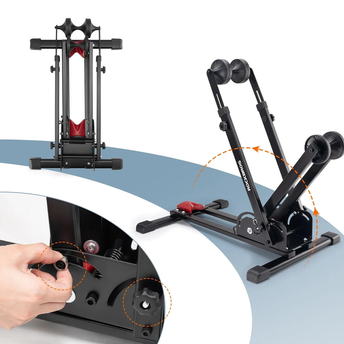 Supporto bici Rockbros pieghevole da officina 4/6