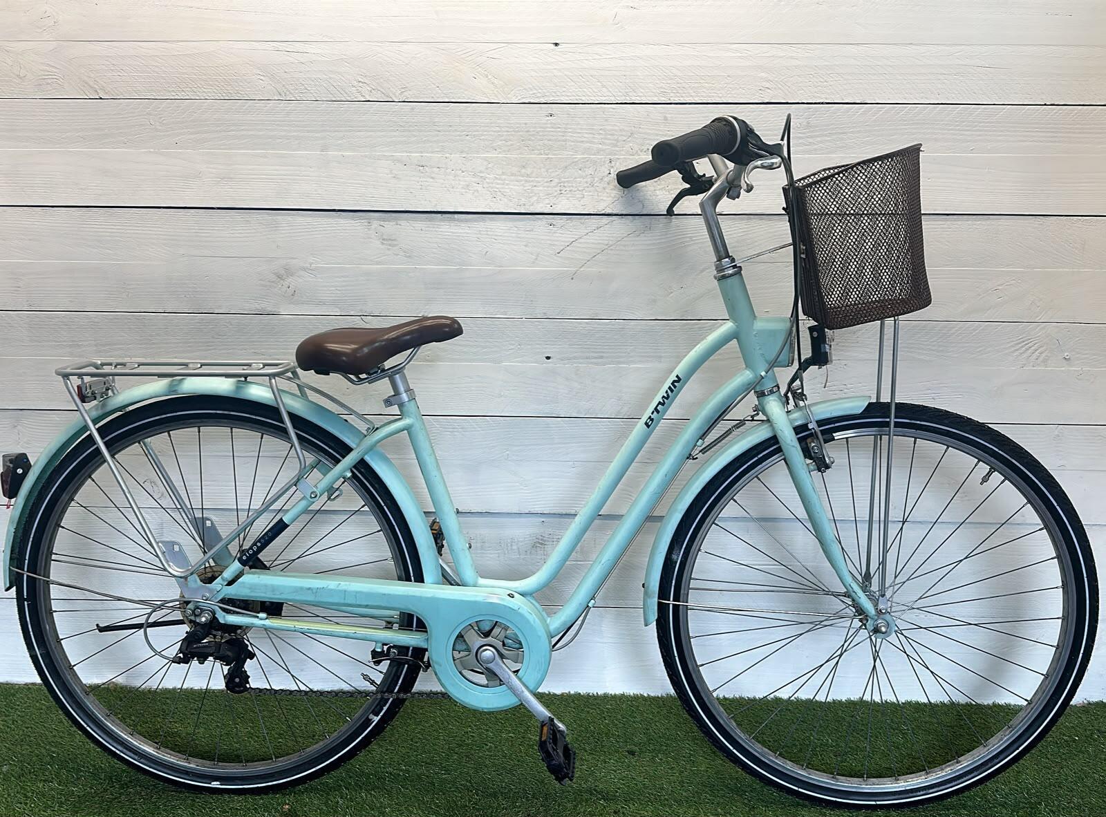 Btwin stadsfiets 45 cm, 6 versnellingen, blauw 3/3