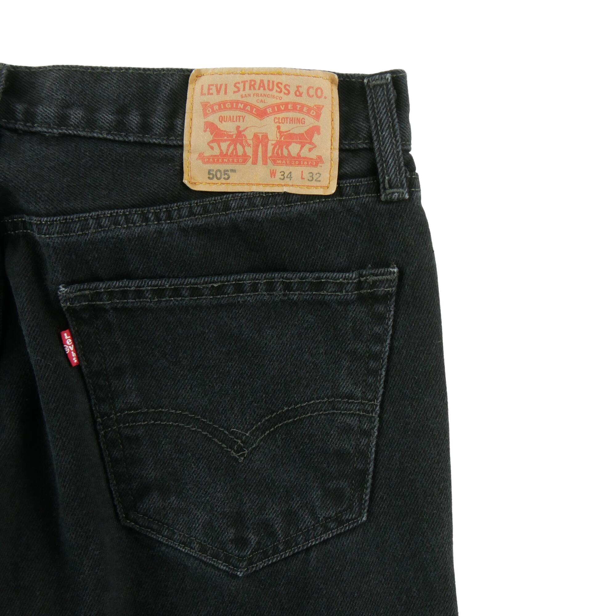 Tweedehands - Levi Strauss herenjeans 505 regular fit - Zeer goede staat 7/7