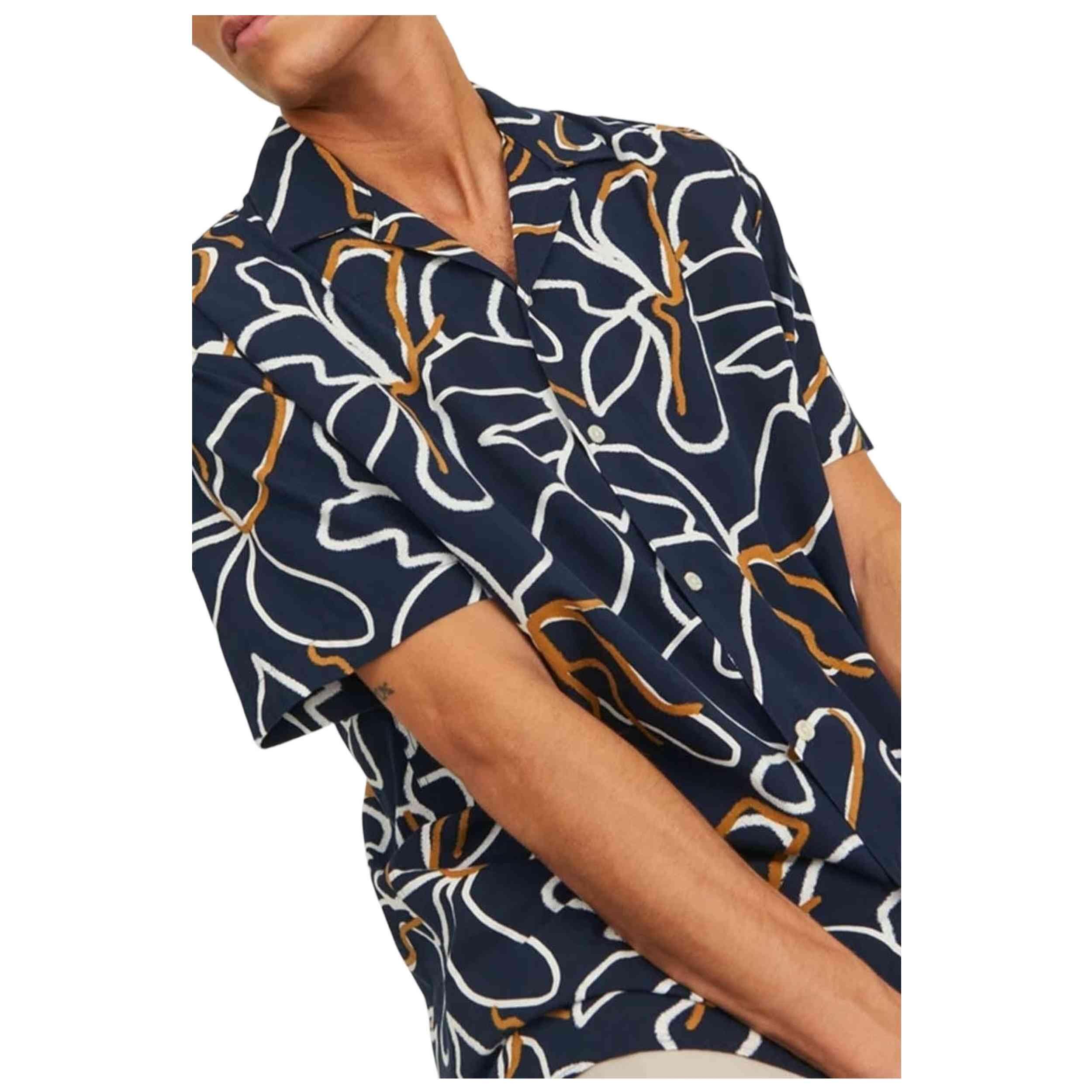 Chemise Jack&jones modèle JPRBLATROPIC RESORT SHIRT S/S pour homme 4/5
