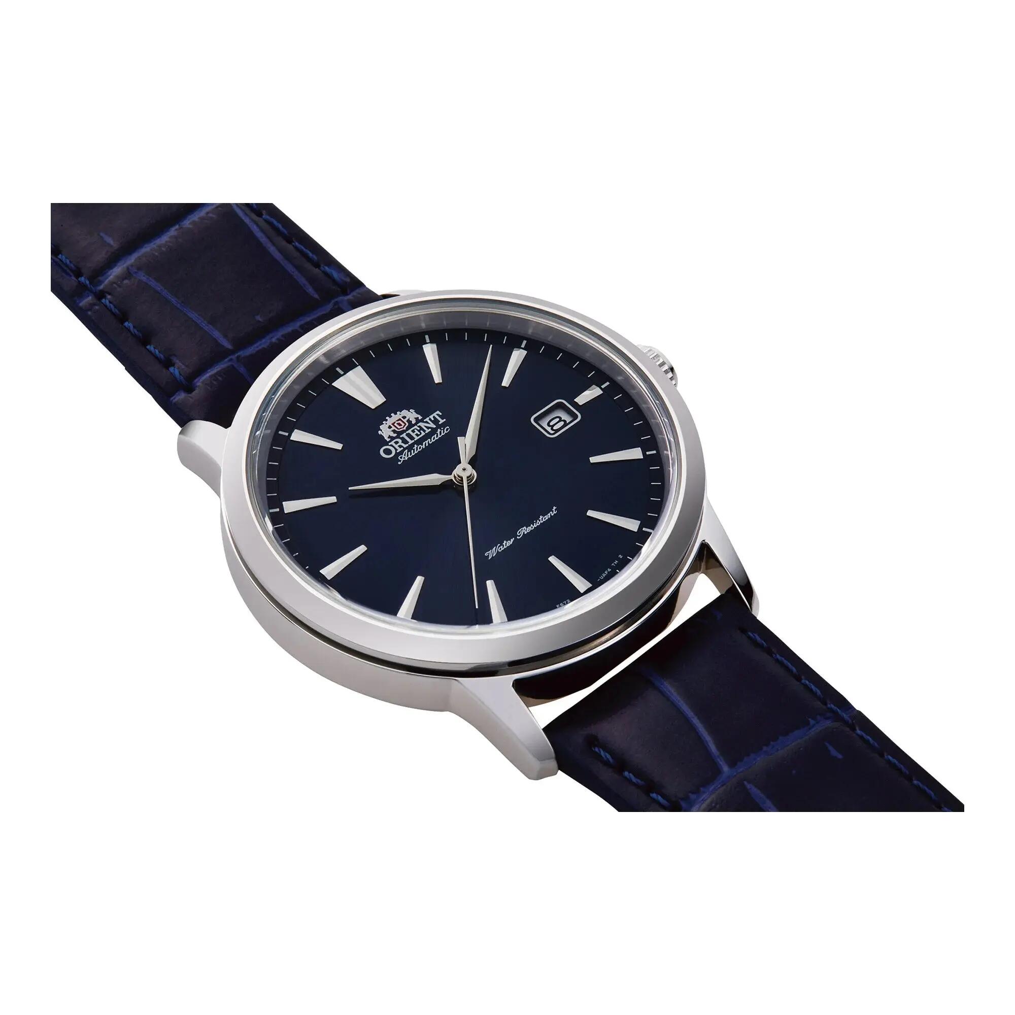 ORIENT Symphony III RA-AC0F06L Herrenuhr Automatik Leder blau 3/4