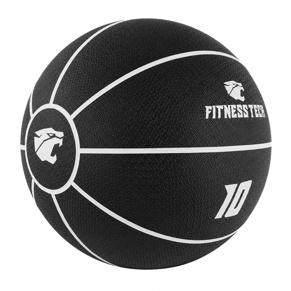 Balón Medicinal con Rebote 10kg | Pelota Wall Ball Fitness Tech 2/4