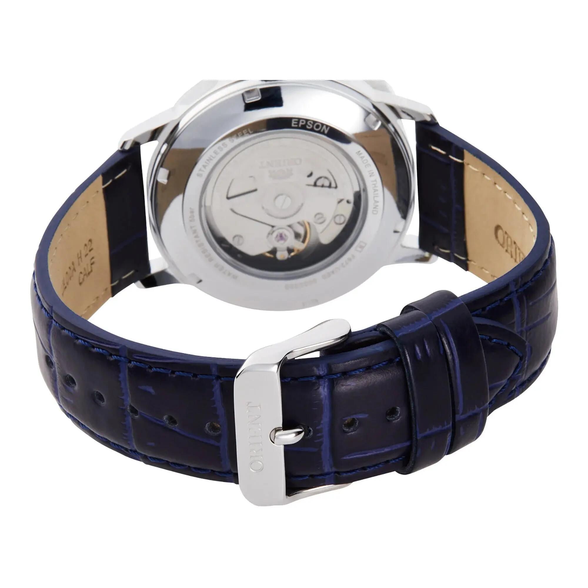 ORIENT Symphony III RA-AC0F06L Herrenuhr Automatik Leder blau 2/4