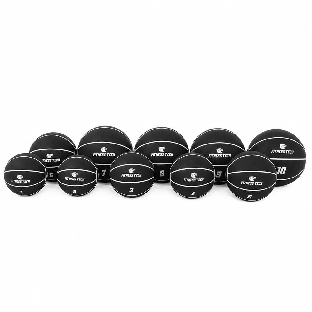 Balón Medicinal con Rebote 10kg | Pelota Wall Ball Fitness Tech 4/4