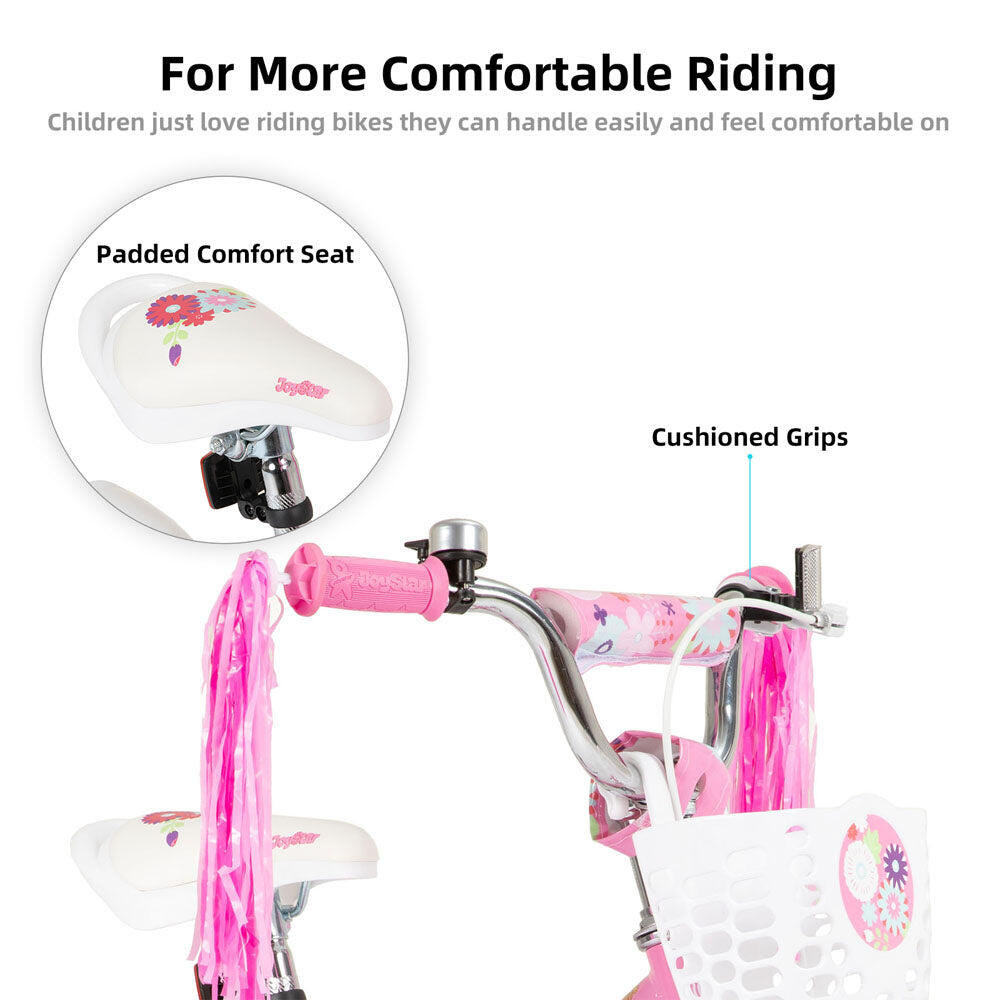 Mädchen Fahrrad Kinderfahrrad 12" Stützräder, passend für 2-4 Jahre 4/6