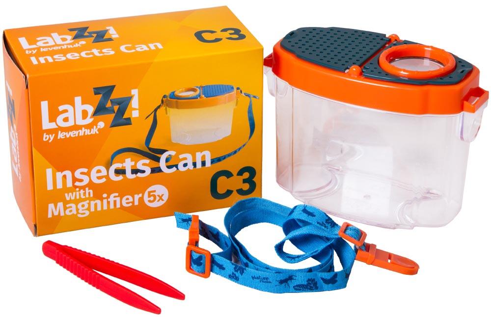 Frasco para observar insectos Levenhuk LabZZ C3 2/7