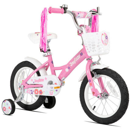 Fille vélo vélo enfant 14" roulettes, adapté aux petites filles de 3 à 5 ans