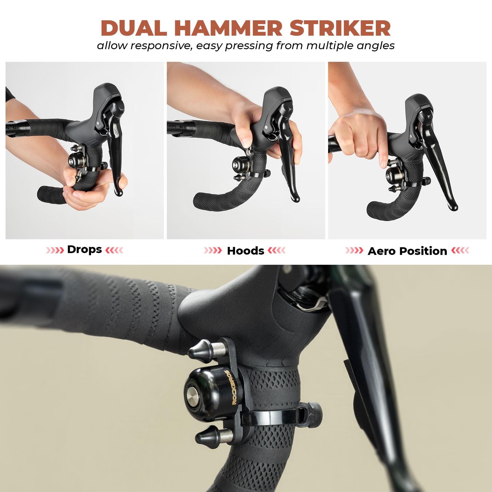 ROCKBROS Fahrradklingel Doppelhammer 3/6