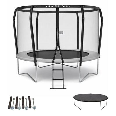 Trampolino Premium Ø 300cm + scaletta + copertura + kit ancoraggio – Famili 300
