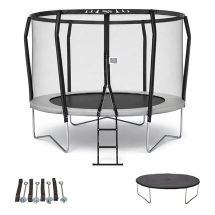 Trampoline Premium Ø 300 cm + échelle + bâche + kit ancrage - Famili 300