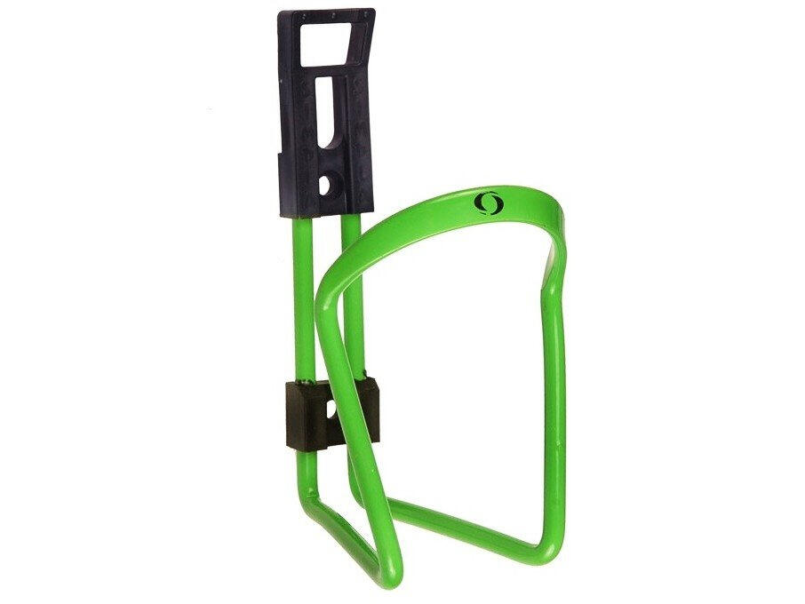Koszyk bidonu rowerowego Simpla ALU STAR zielony aluminiowy
