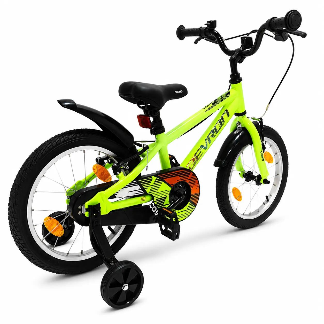 Bicicleta infantil Devron Cosmo - 16 polegadas, verde 3/4