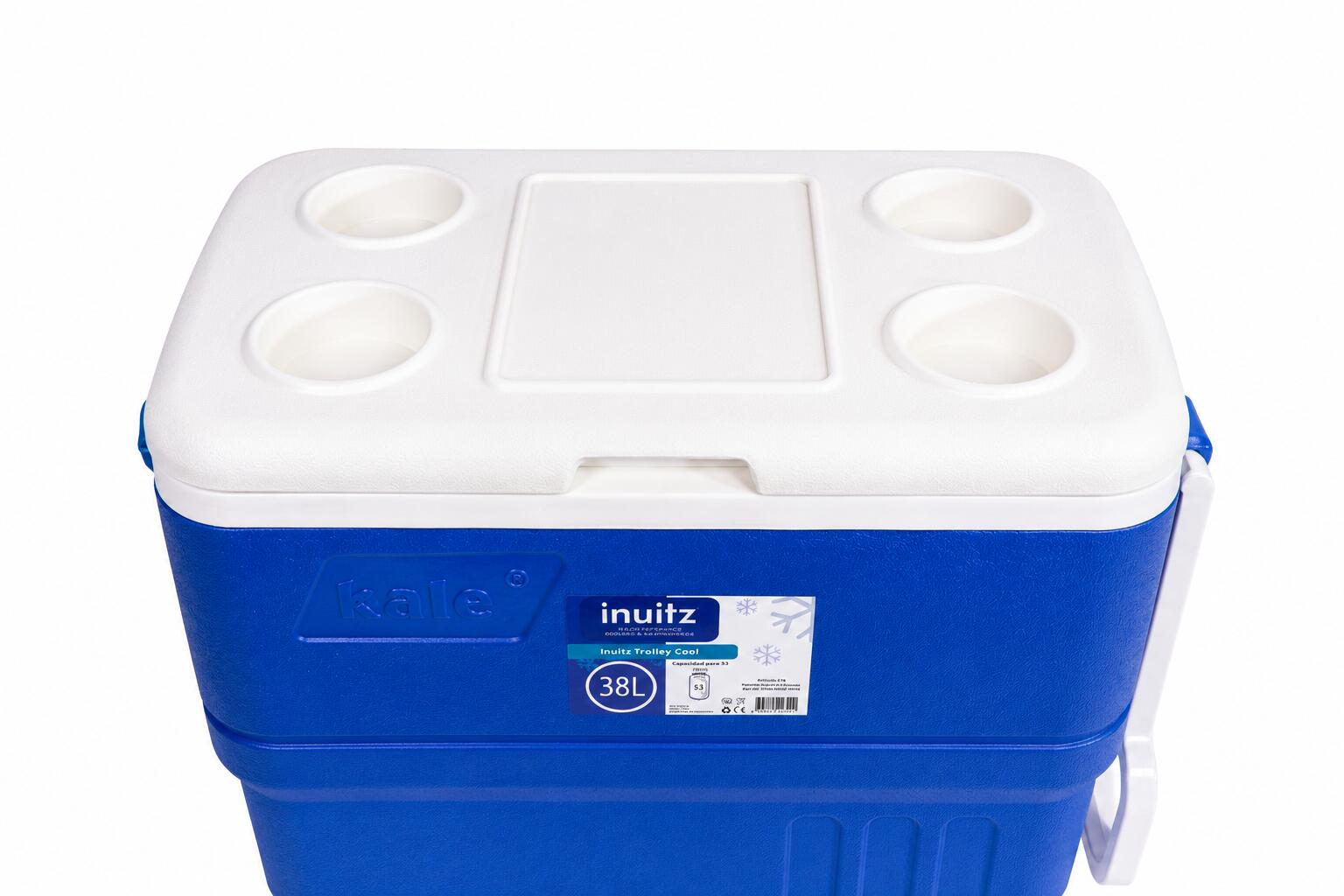 Glacière Portable à Roulettes 38L Bleue – Inuitz Kale Roller 3/7