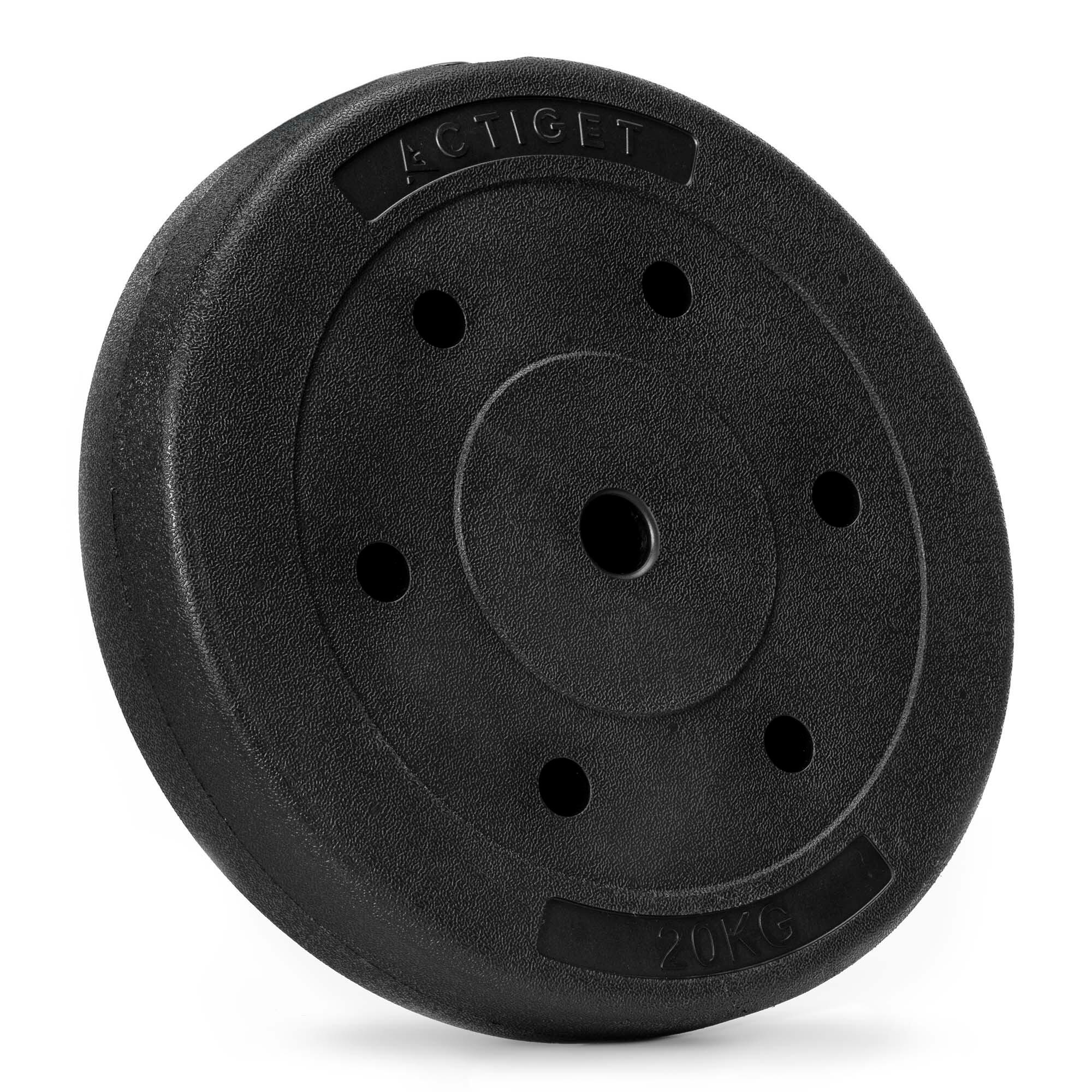 Obciążenia bitumiczne Actiget 2x20 kg talerze kompozytowe do sztangi 29 mm 5/5