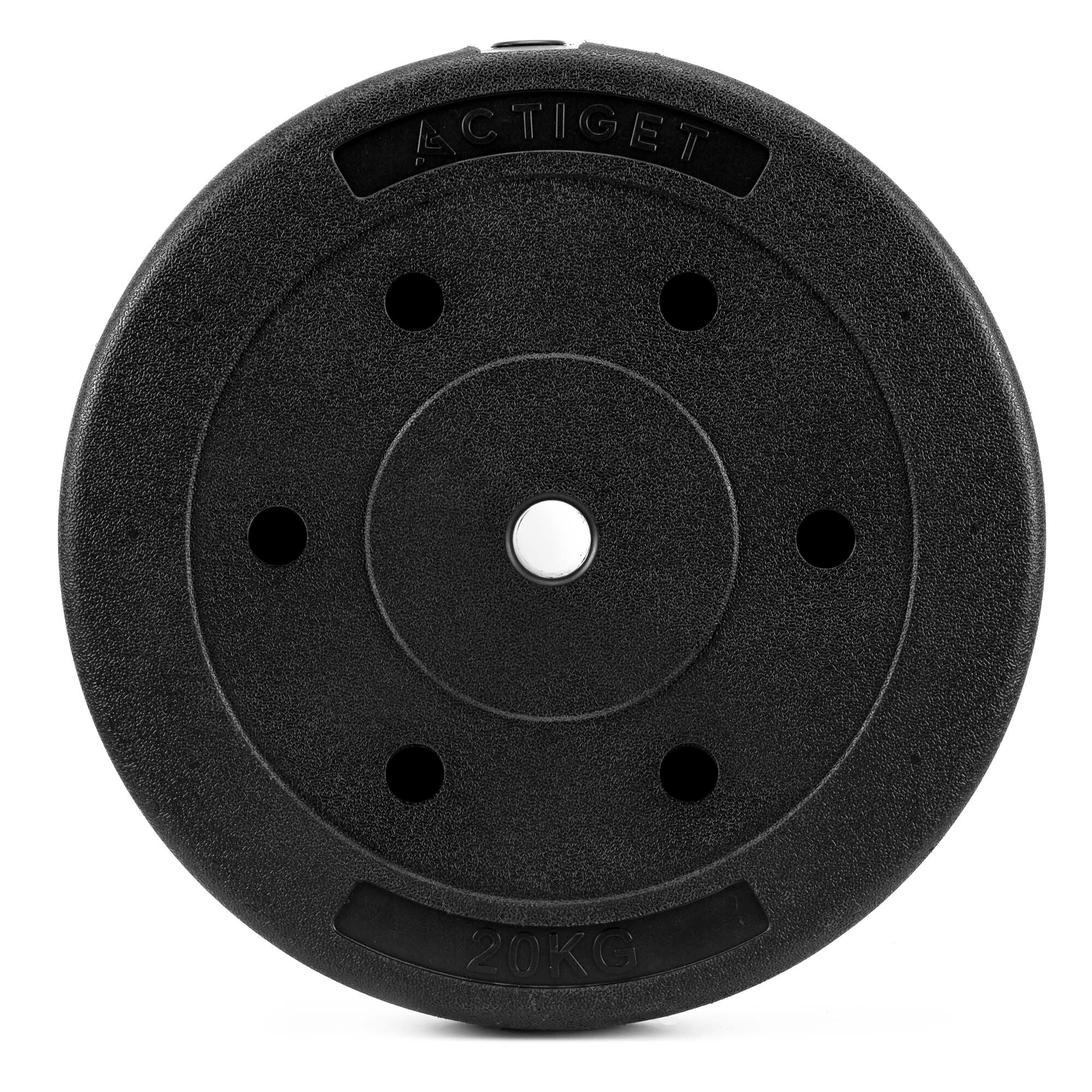 Obciążenia bitumiczne Actiget 2x20 kg talerze kompozytowe do sztangi 29 mm 4/5