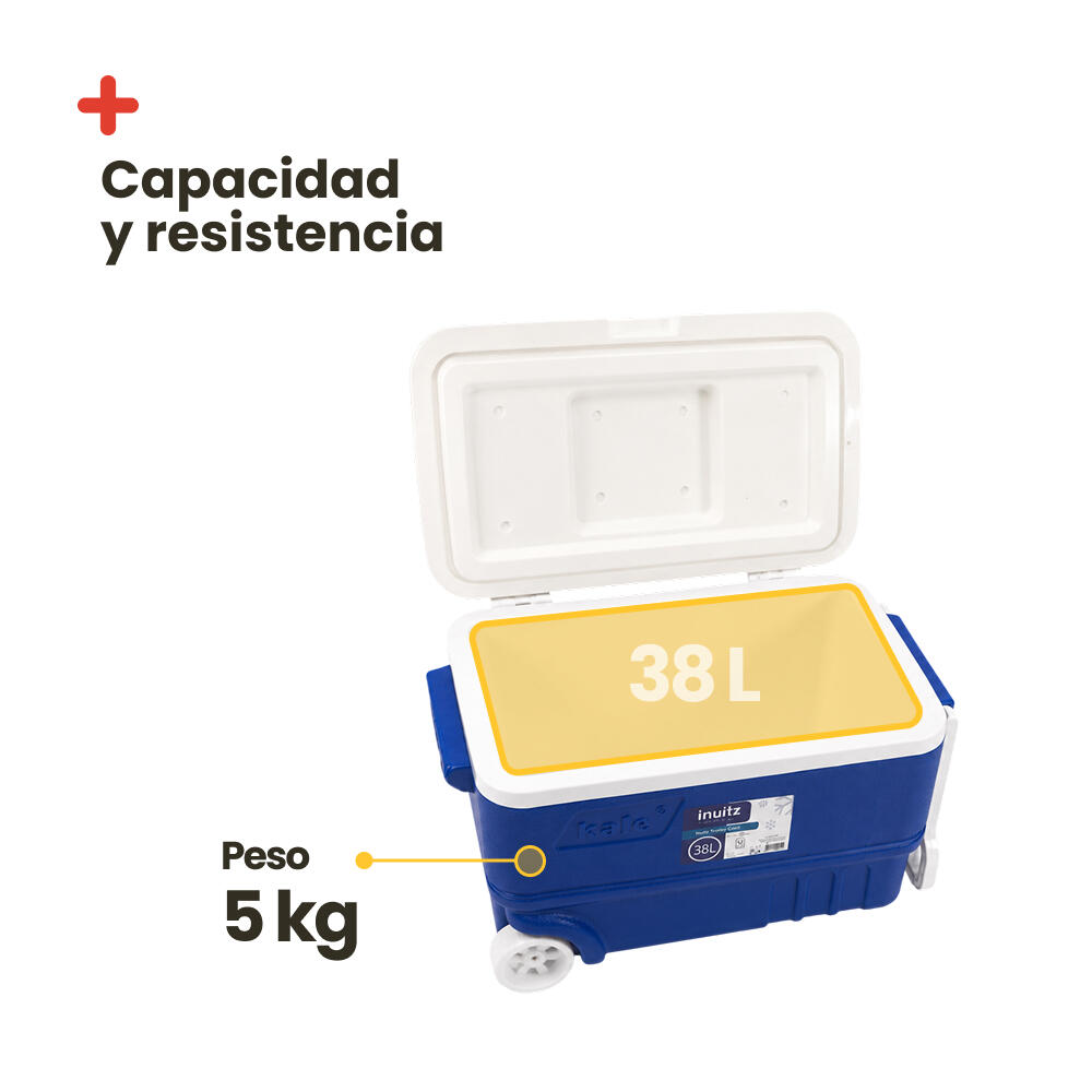 Glacière Portable à Roulettes 38L Bleue – Inuitz Kale Roller 5/7
