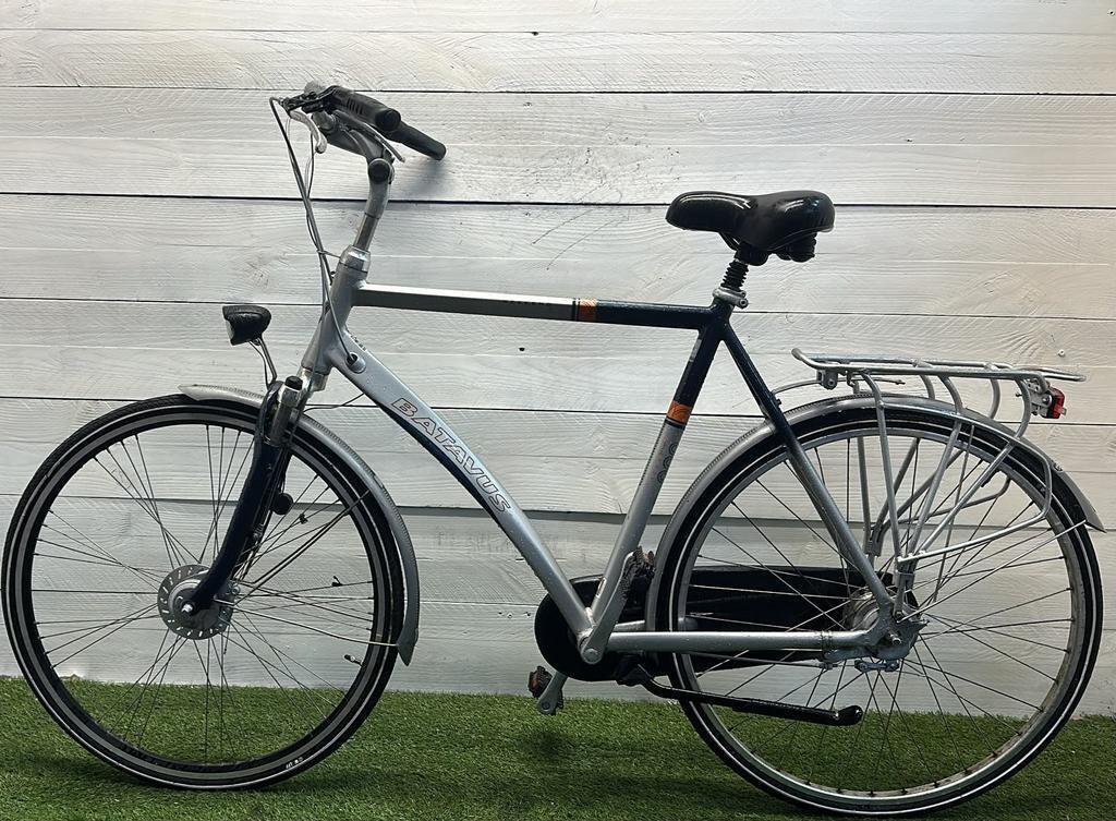 Batavus stadsfiets 28" 7-speed, metal/grijs - tweedehands, geserviced. 3/3