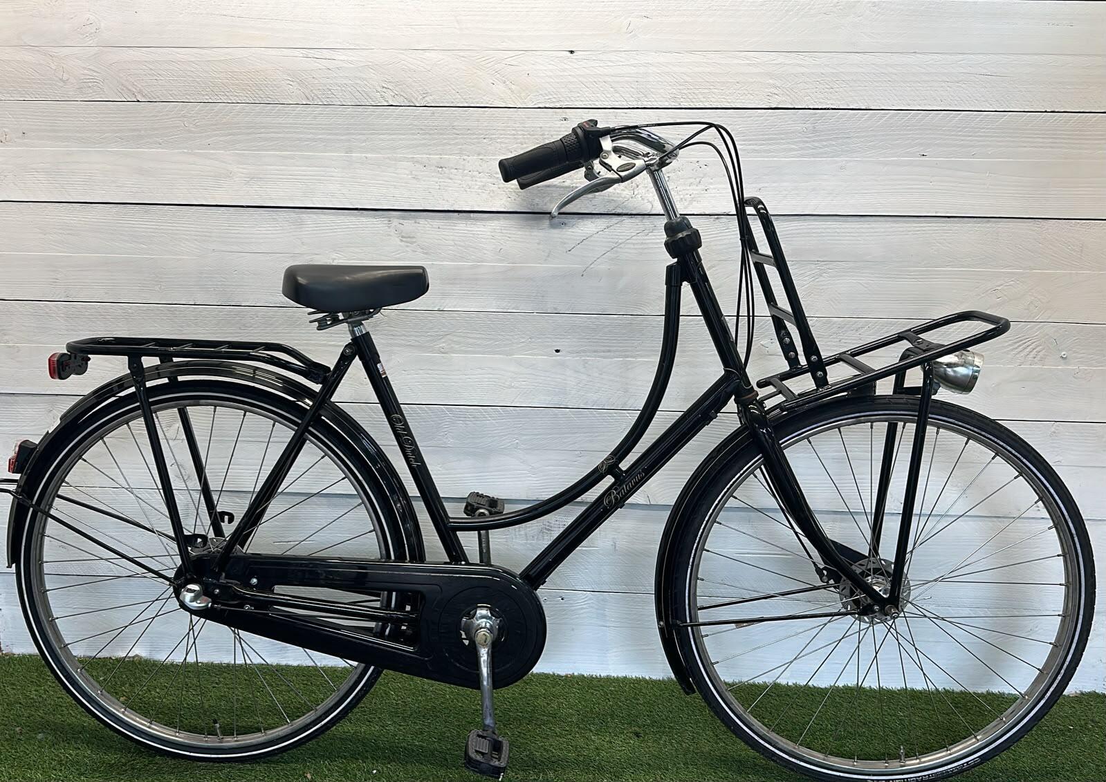 Batavus transport stadsfiets, zwart - 28" met voordrager 3/3