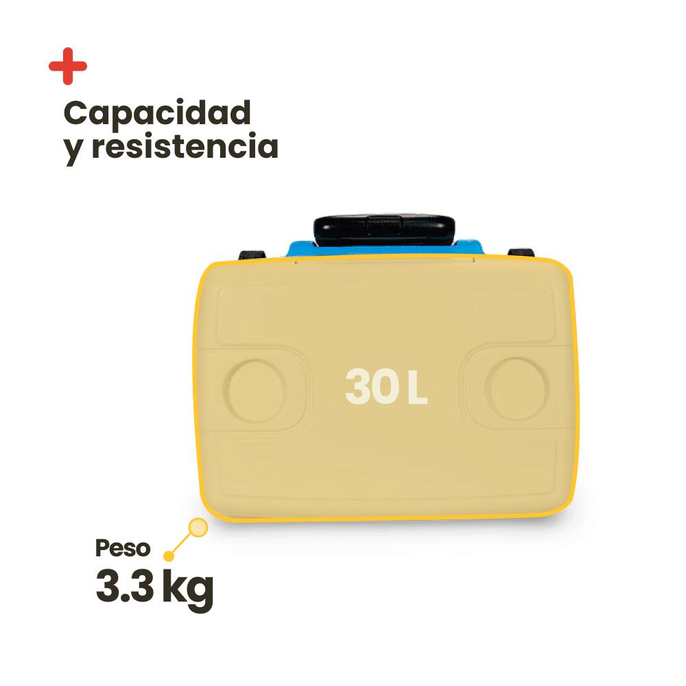 Nevera Portátil con Ruedas 30L Azul – INUITZ Island Roller 3/5