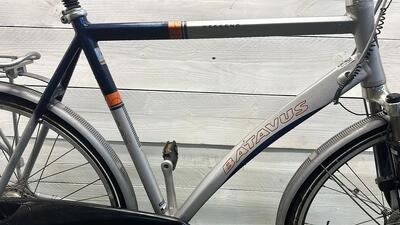 Batavus stadsfiets 28" 7-speed, metal/grijs - tweedehands, geserviced.