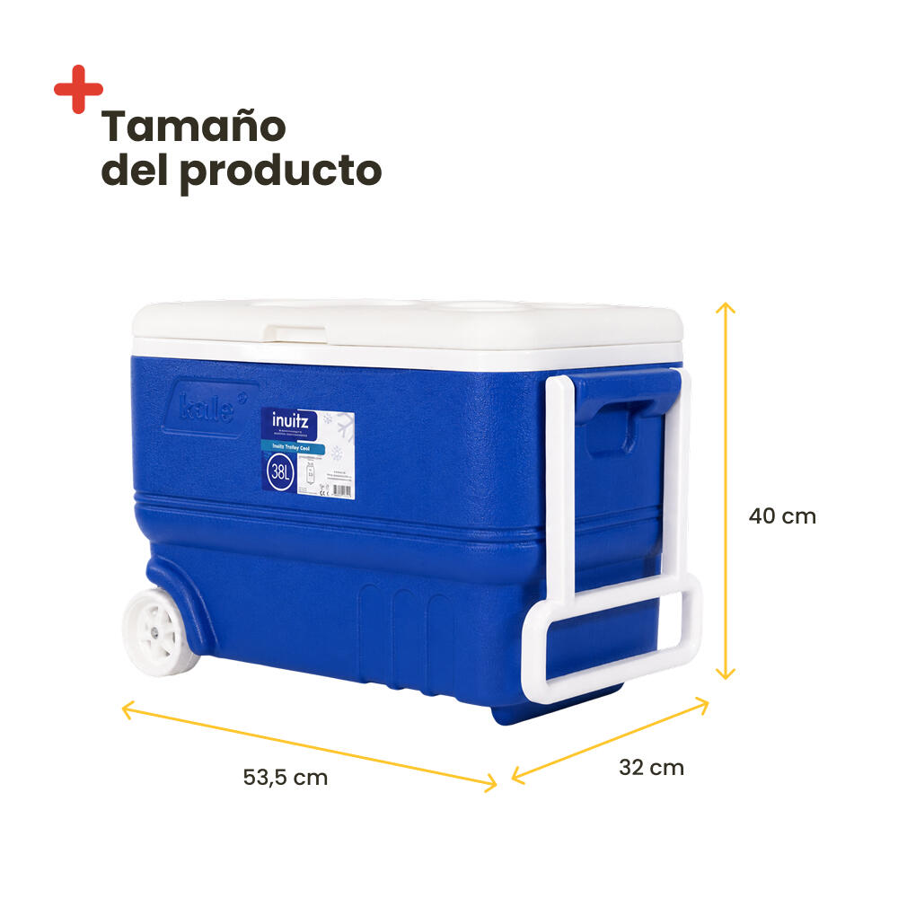 Glacière Portable à Roulettes 38L Bleue – Inuitz Kale Roller 6/7