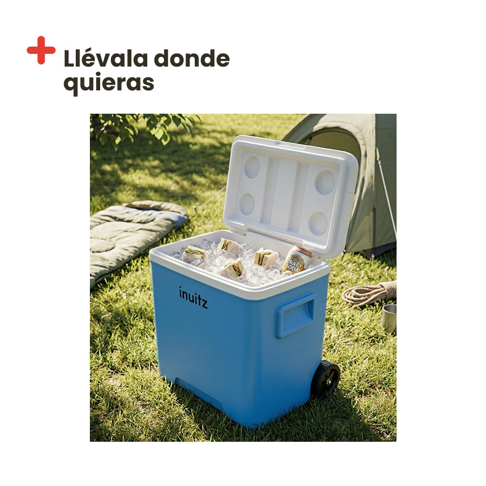 Nevera Portátil con Ruedas 30L Azul – INUITZ Island Roller 2/5