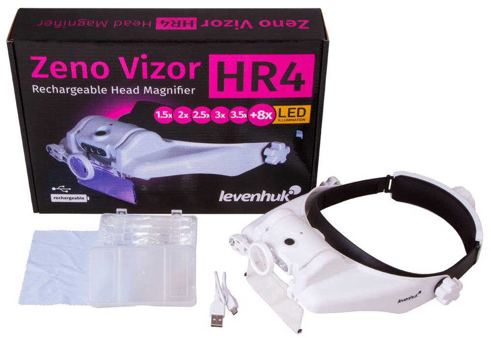 Lupa frontal recargable Levenhuk Zeno Vizor HR4 2/7
