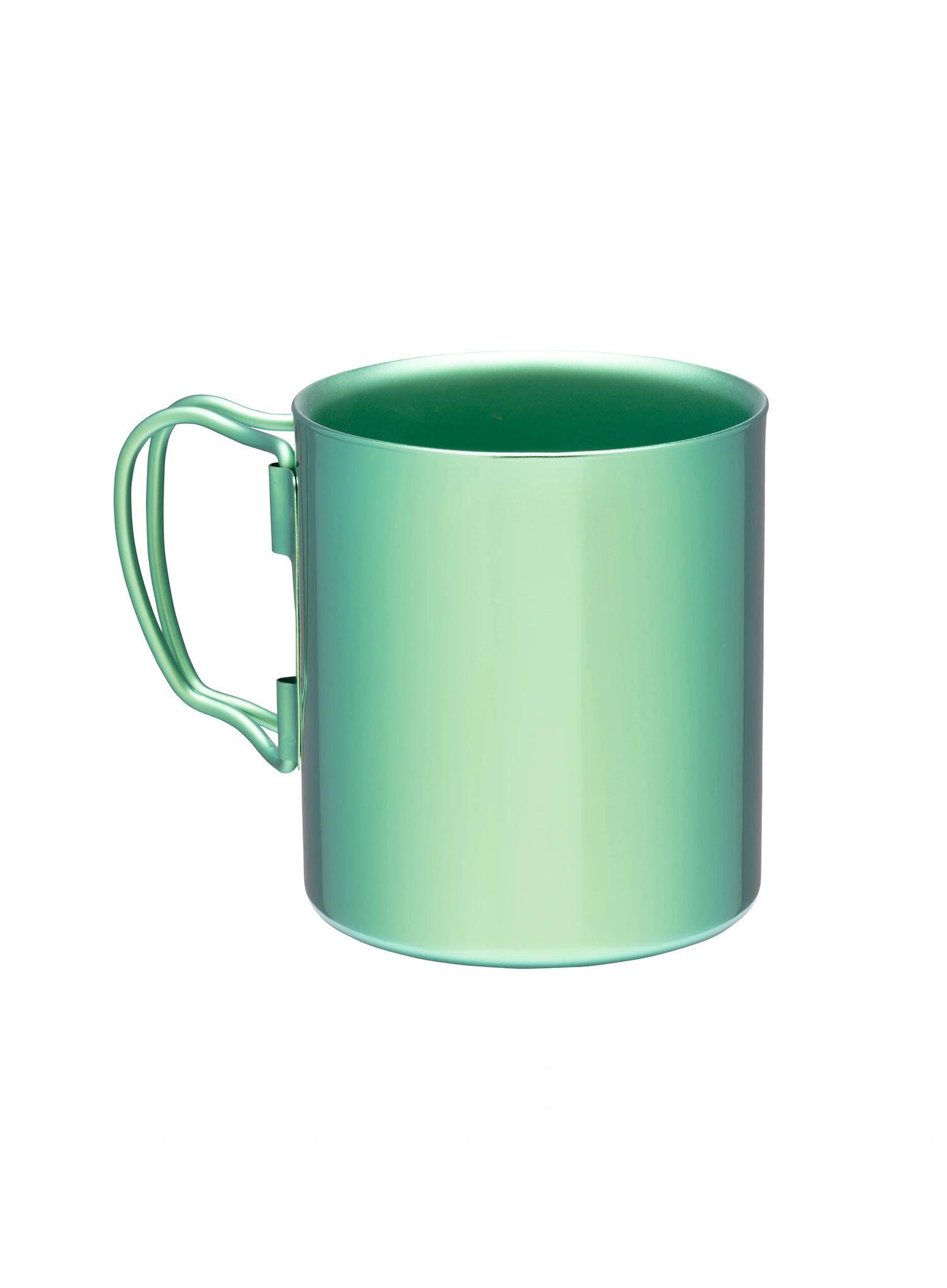 Kubek termiczny Snow Peak Titanium Double Wall 450 ml Mug - green 2/4