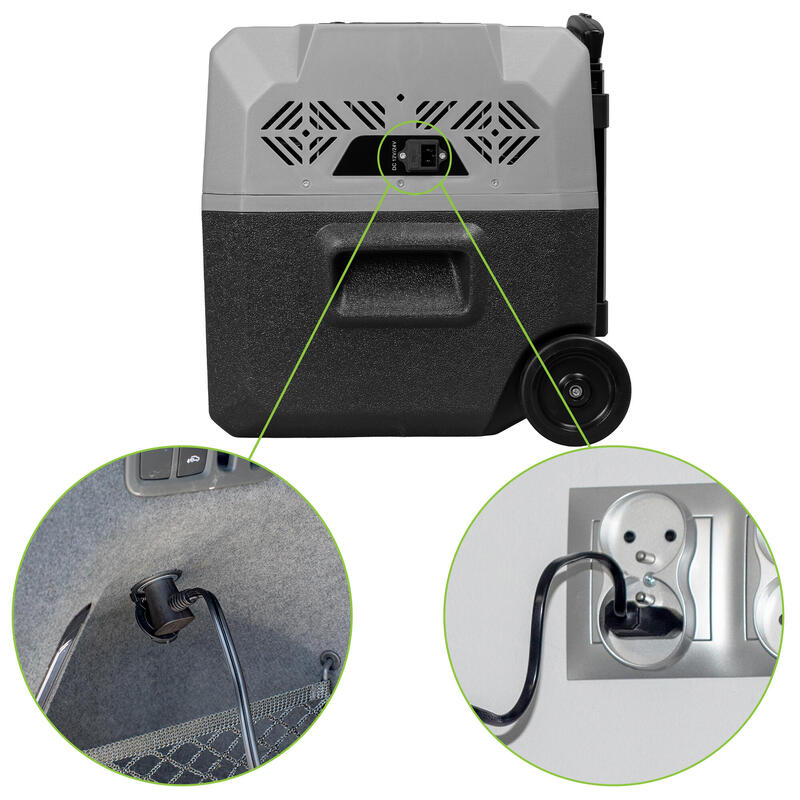 Frigider turistic cu compresor Vayox VA-T35 12/24/230V roți 30L