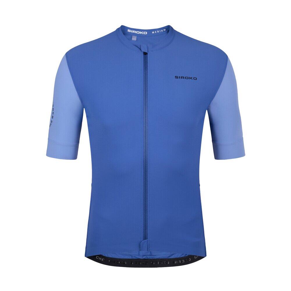 Maglia da ciclismo gravel a maniche corte uomo GM2 Golden Pedals Blue Blu 6/8
