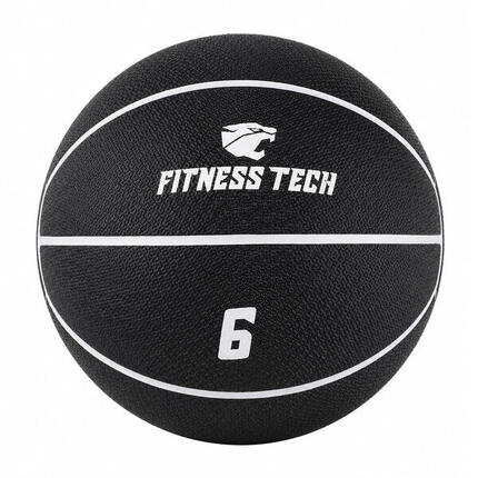 Ballon médicinal avec rebond 6 kg | Ballon Wall Ball Fitness Tech