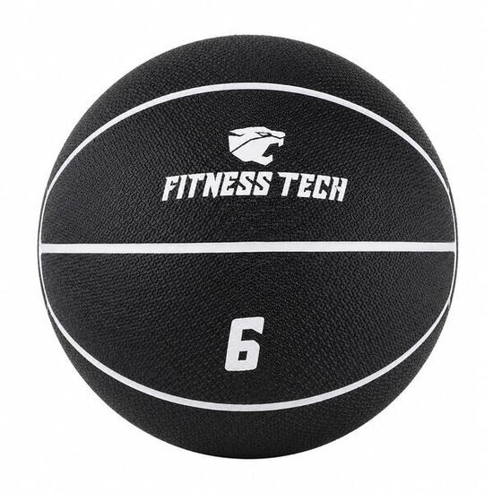 Ballon médicinal avec rebond 6 kg | Ballon Wall Ball Fitness Tech
