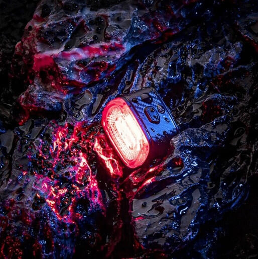 Lampka rowerowa tylna Rockbros Q2S LED USB IPX6 ze światłem STOP na sztycę 7/7