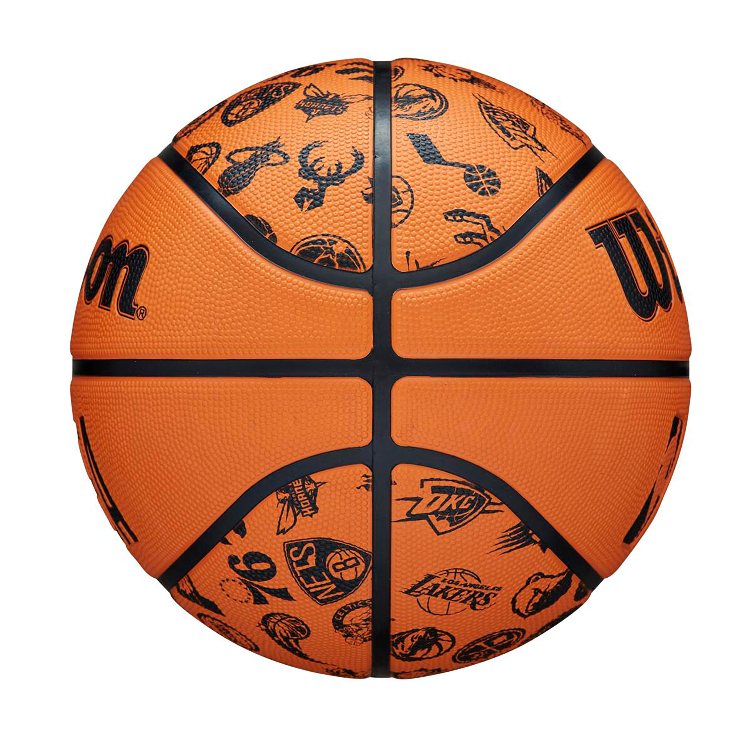 Wilson NBA Basketball All Team Orange/Schwarz, 7. Klasse 5/6