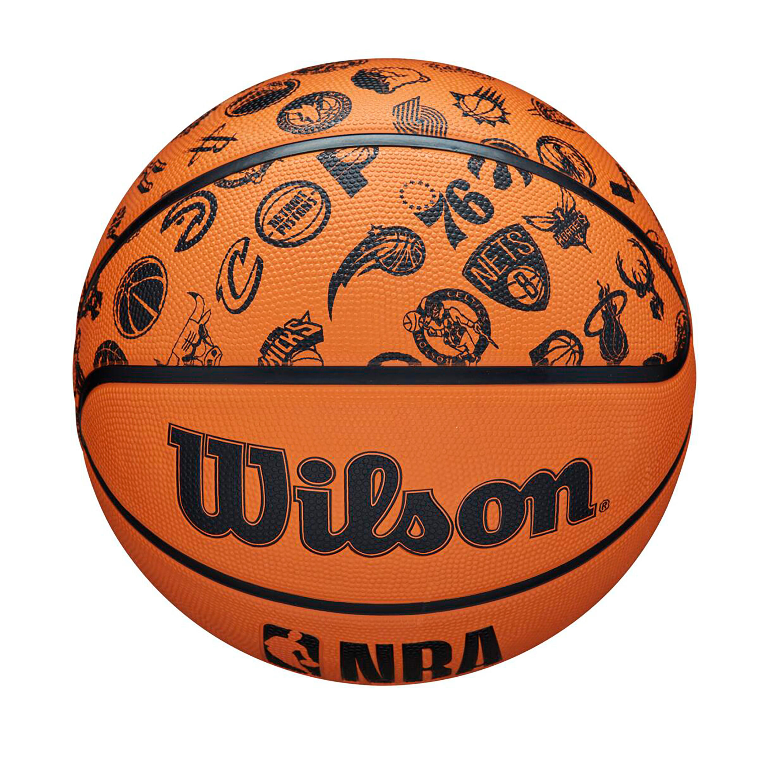 Wilson NBA Basketball All Team Orange/Schwarz, 7. Klasse 4/6