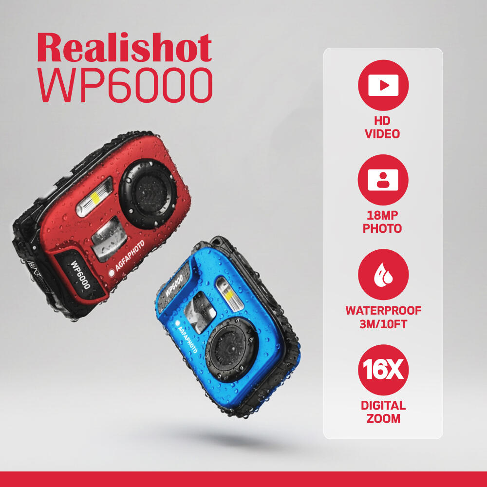 AGFAPHOTO Realikids Cam Waterproof 12MP Appareil photo enfant - Bleu 2/5