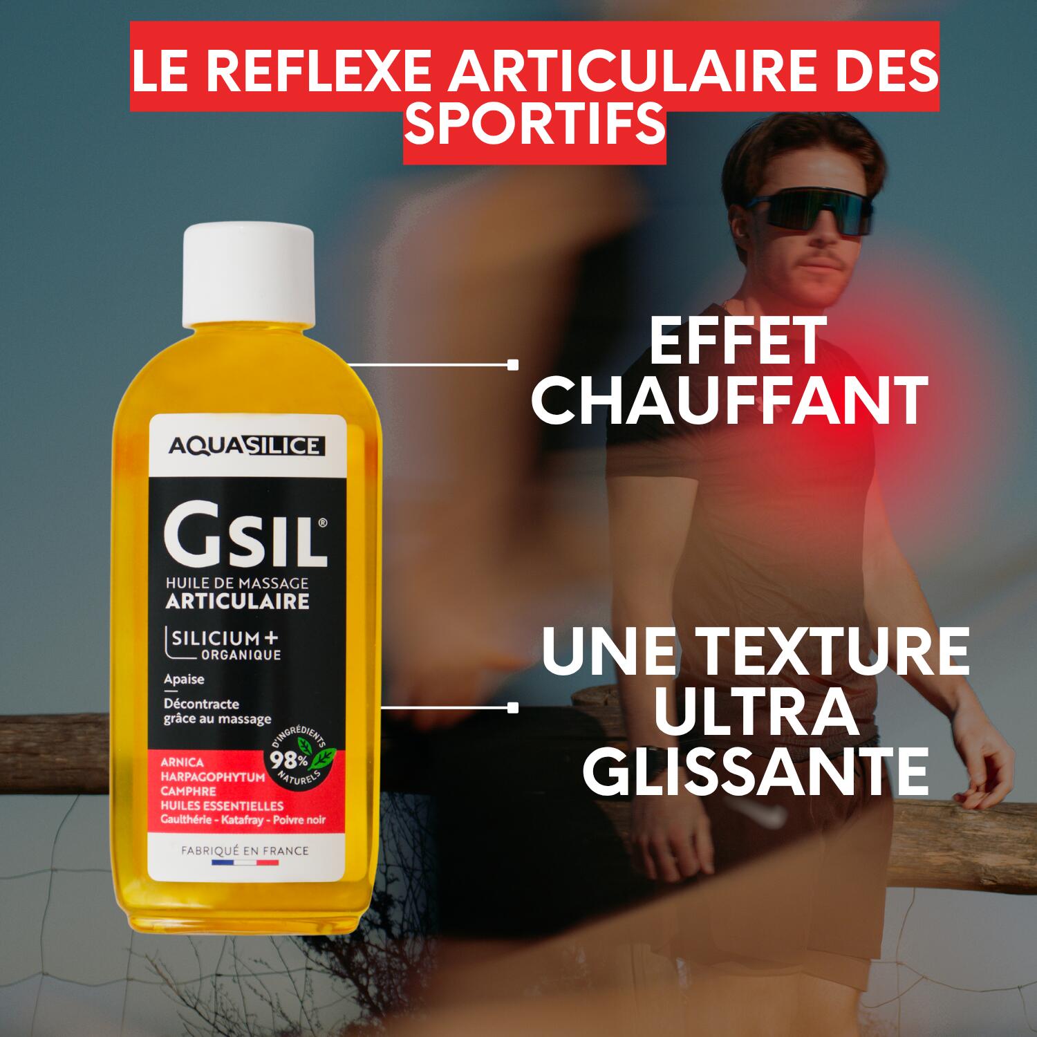 Huile de massage Récupération Musculaire – Silicium & Huiles Essentielles 3/5