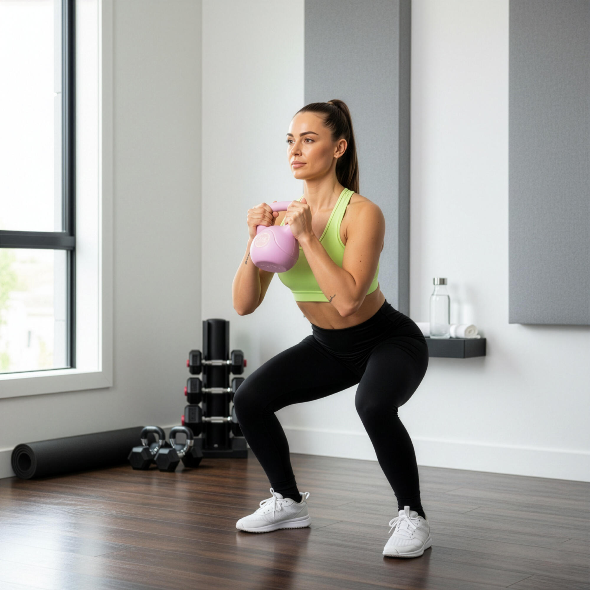 Kettlebell do ćwiczeń Actiget 2 kg hantla, odważnik treningowy ABS 7/7