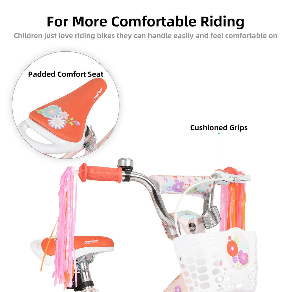 Mädchen Fahrrad Kinderfahrrad 12" Stützräder, passend für 2-4 Jahre 4/6