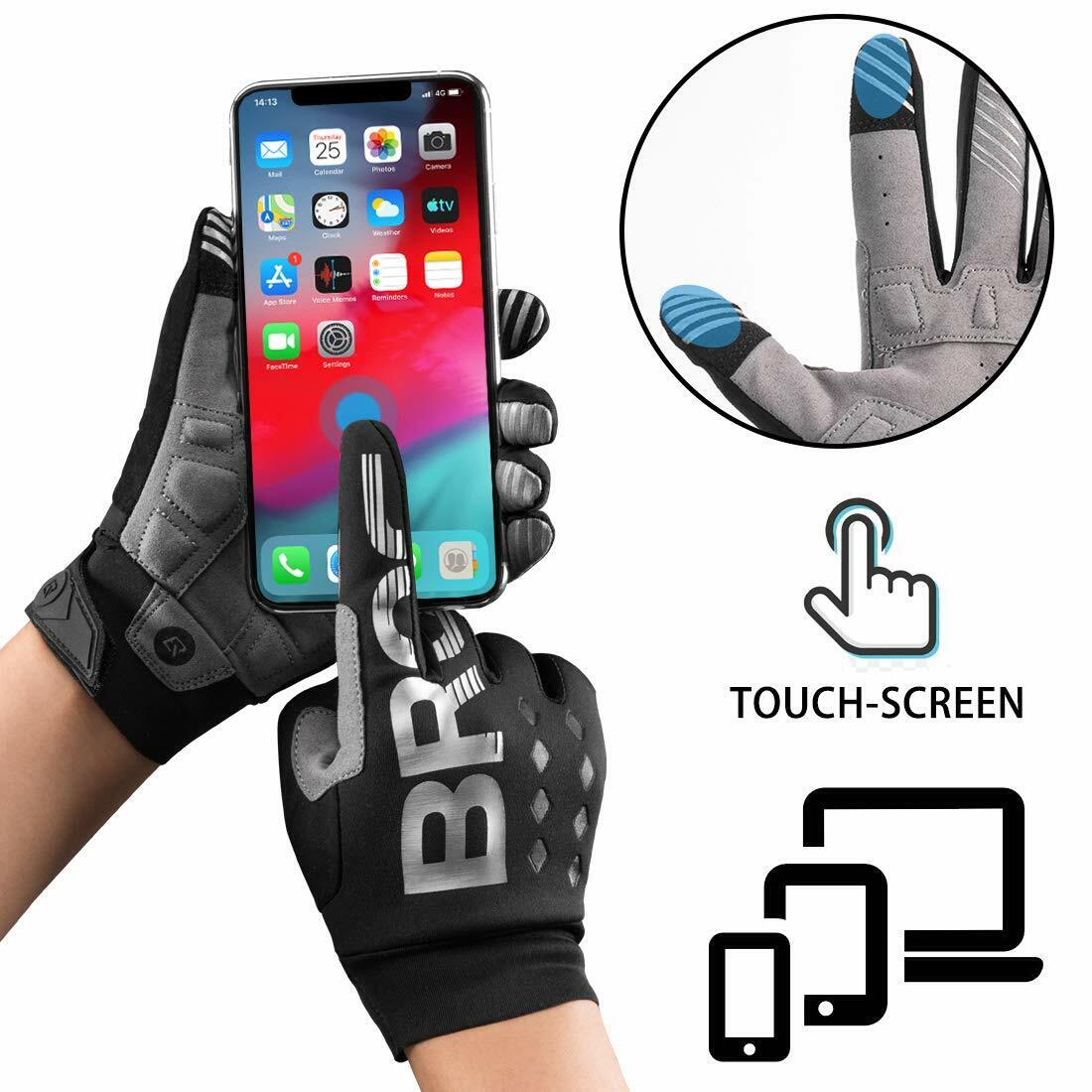 ROCKBROS Fahrrad Handschuhe Vollfingerhandschuhe Touchscreen 4/7