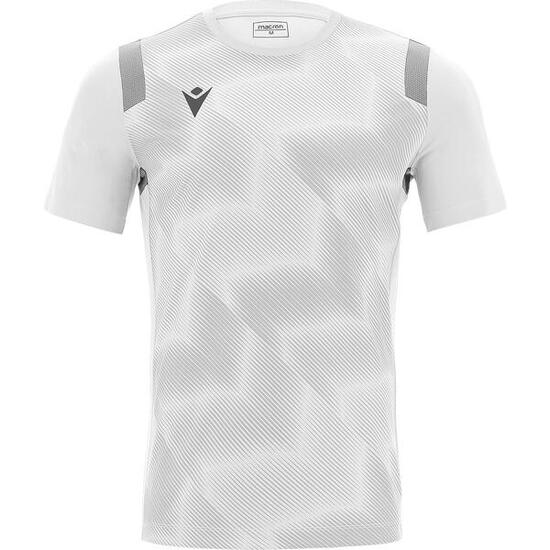 Macron Rodders Maillot Manches Courtes Enfants - Blanc / Argent