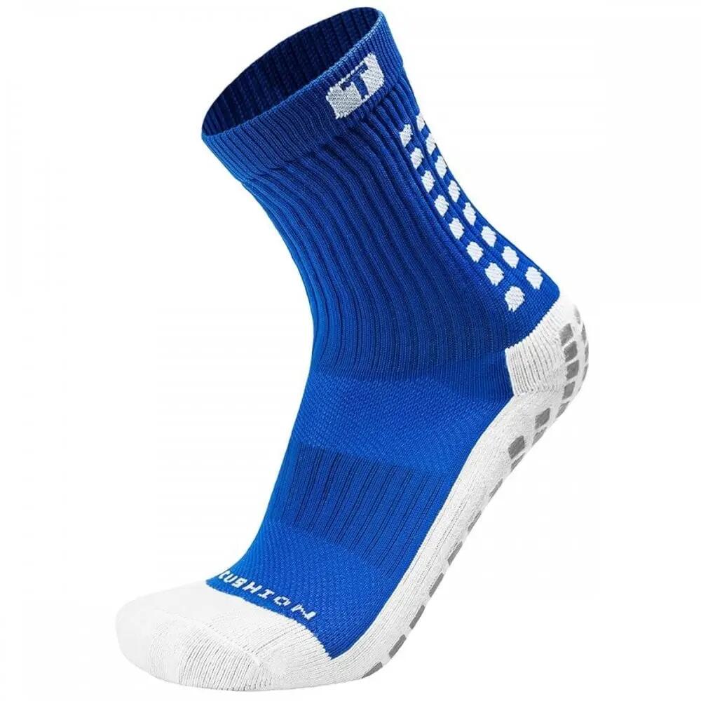 TRUsox 3.0 Mid-Calf Grip Socks - Blue - M - Anti-slip
