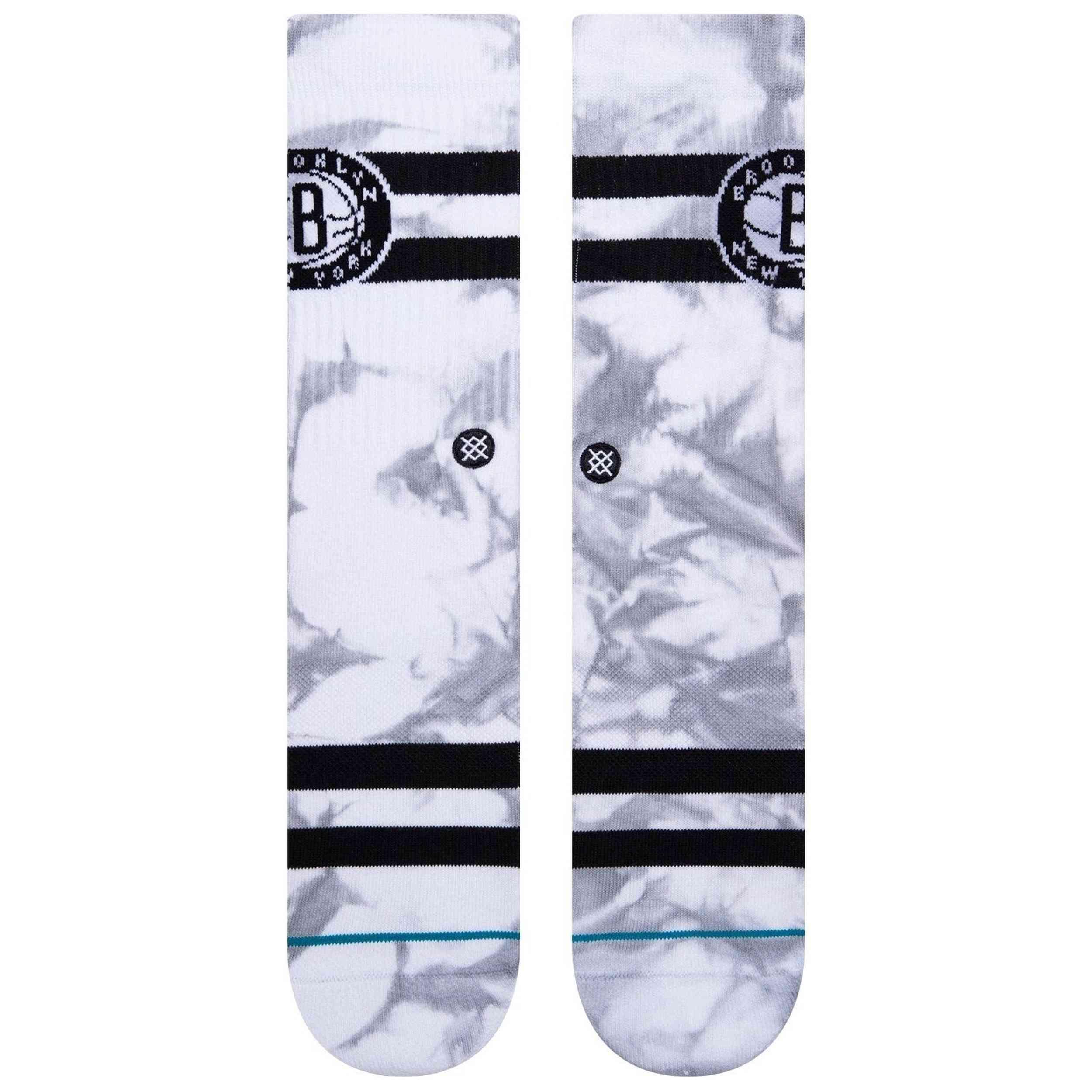 Calzini Stance modello Casual NBA Nets Dyed Crew Socks "Grey" per unisex 2/3