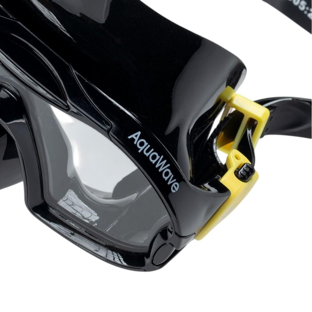 Gafas de Buceo Naale para Niños/Niñas Negro, Amarillo 3/4
