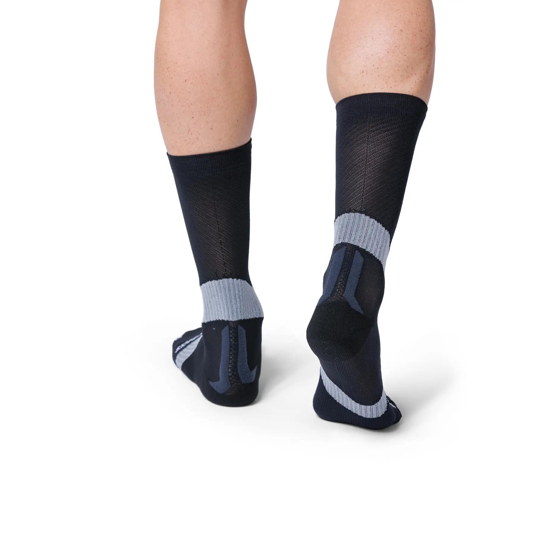 Chaussettes X-Socks Bike Expert Crew Noir/Gris Foncé 4/4