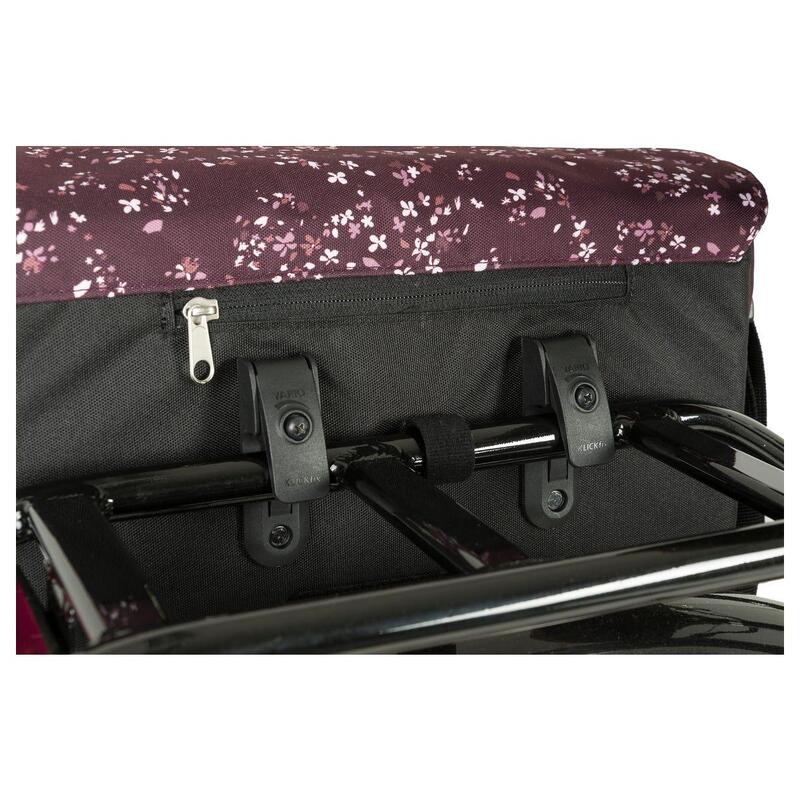 Fastrider NARA SINGLE BIKE BAG TREND MINI FLOWER/EGGPLANT