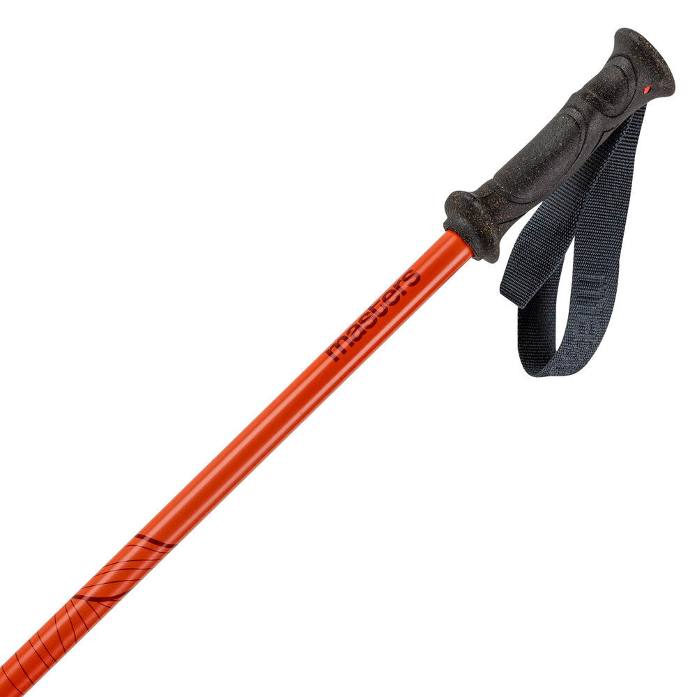 Kije trekingowe Masters SCOUT ANTISHOCK CSS SUNSET ORANGE/BRICK RED Uniwersalny 2/3